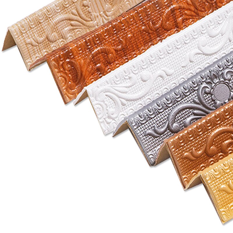 3D Foam Muur Rand Strip Stickers Zelfklevende Waterdicht Plafond Decoratie Plint Hoek Taille Lijn Sticker