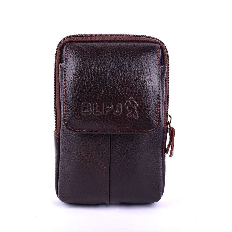 BISI GORO Pu Leather Fanny Pack Phone Coin Card Waist Bag Multi-function Outdoor Fanny Pack Unisex Belt Bags Waist Packs