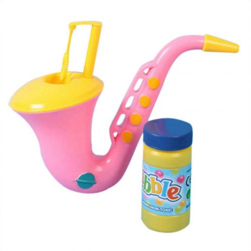 Kinder spielzeug Dazzling Spielzeug Saxophon Blase Schlag Kunststoff für Kind Kind Junge Mädchen Lustige Cartoon Schlag Blase Maker Spielzeug geburtstag g