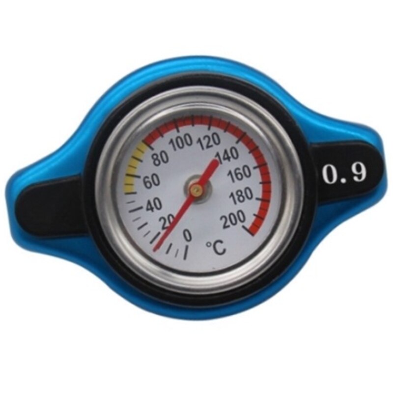 Car Temperature Gauge Radiator Cap with Utility Safe Thermostatic Radiator Cap Tank Cover: Default Title