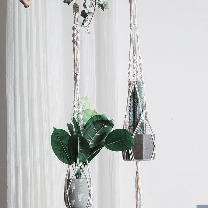 Macrame flower pot makrama macramé macetas colgantes macrame wall hanging planter makramee plant holder hanger