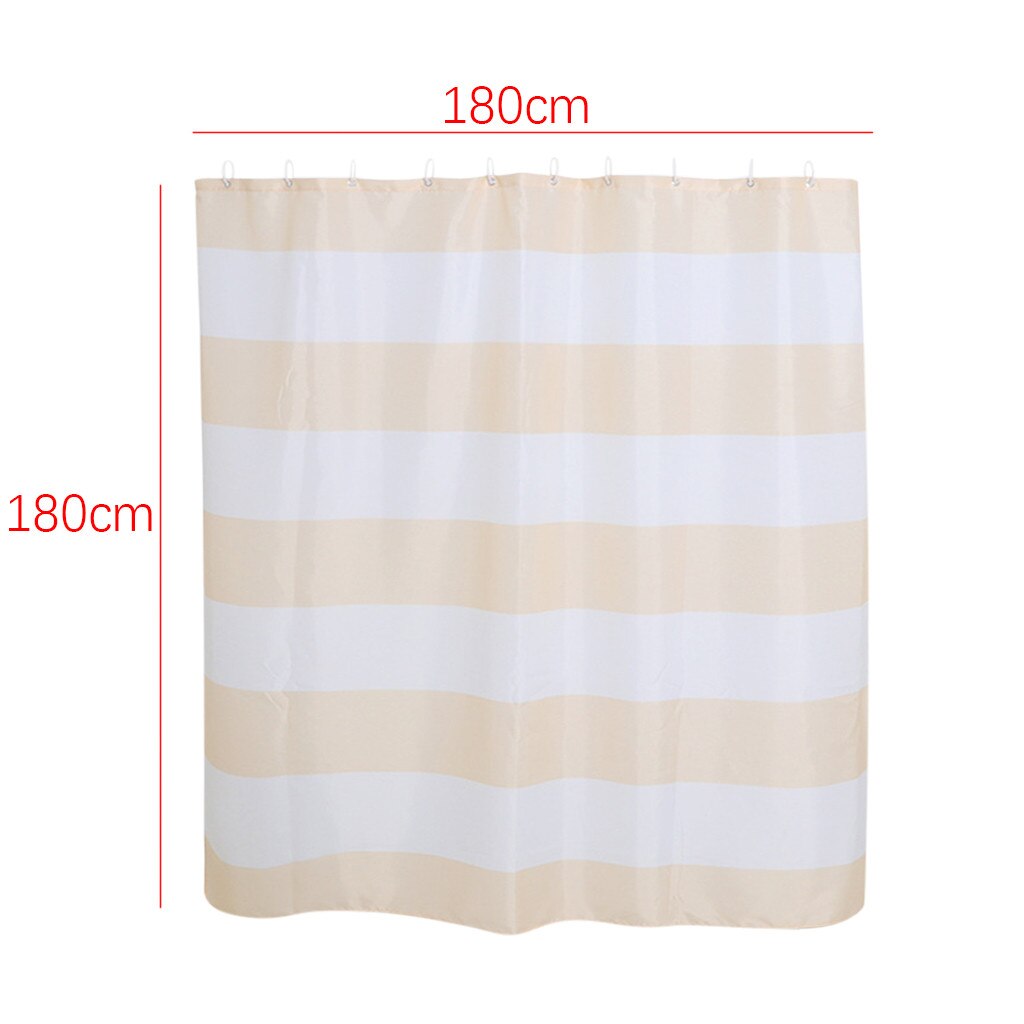Strepen Badkamer Douchegordijn Geometrische Gedrukt Waterdicht Bad Gordijnen Voor Bad Baden Cover Grote Brede 12 Stuks Haken # R10: A