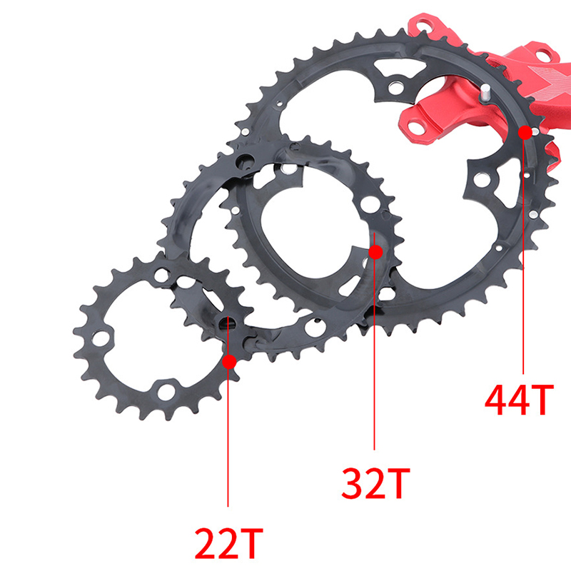 Fiets Crankstel Aluminium Vierkante Taper 170mm - 32/34/36/38/40/42T Voor 8-11 Versnellingen
