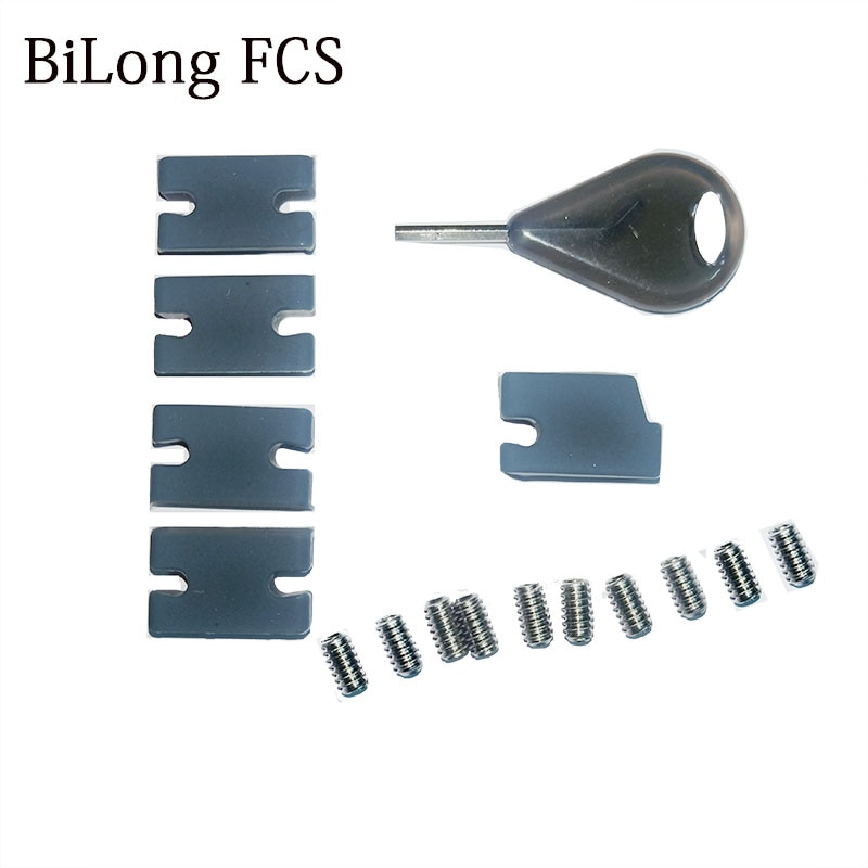 Surf FCS II Compatibility Kit Tab Infill Kit FCSII tab infill kit for FCS II fin box FCS key Grub surfboard fin Screws: 5kit 1key