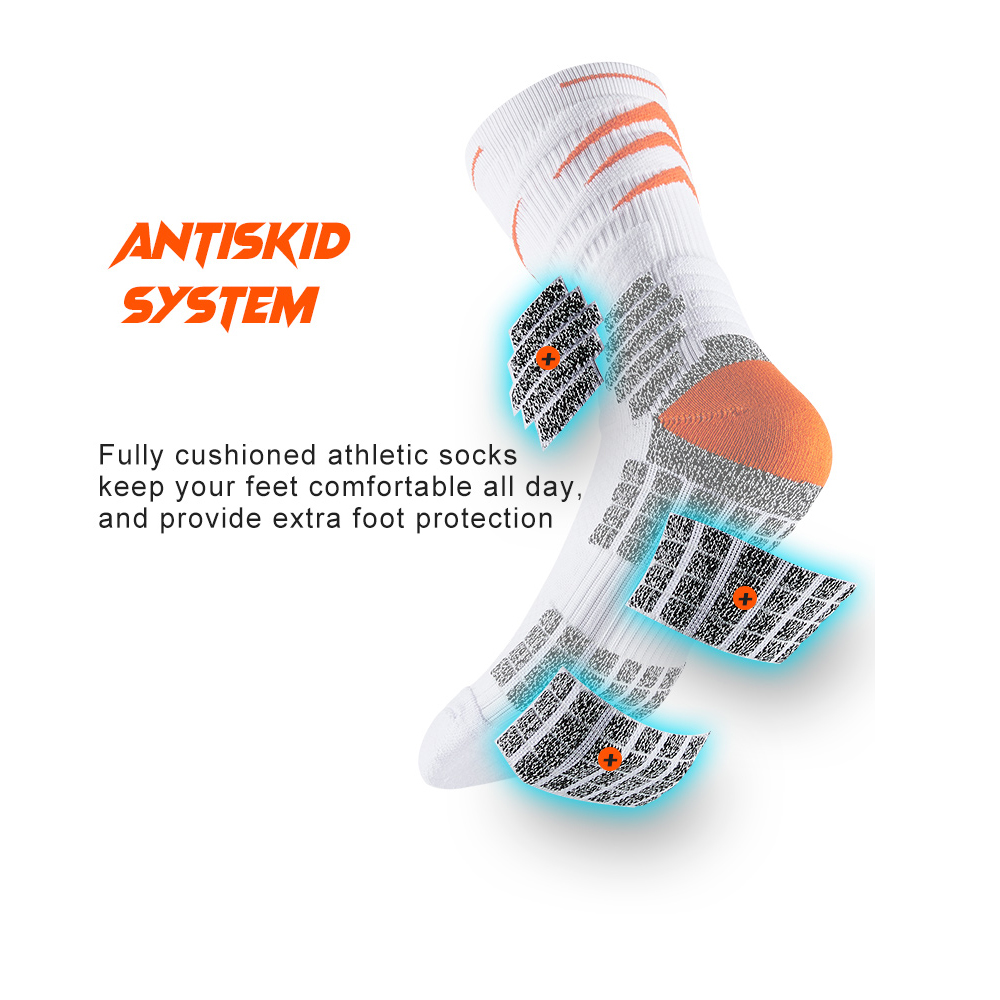 2023 Calcetines deportivos acolchados con compresión de arco Calcetines deportivos de ajuste seguro para baloncesto Fútbol Ciclismo VDLQWAI