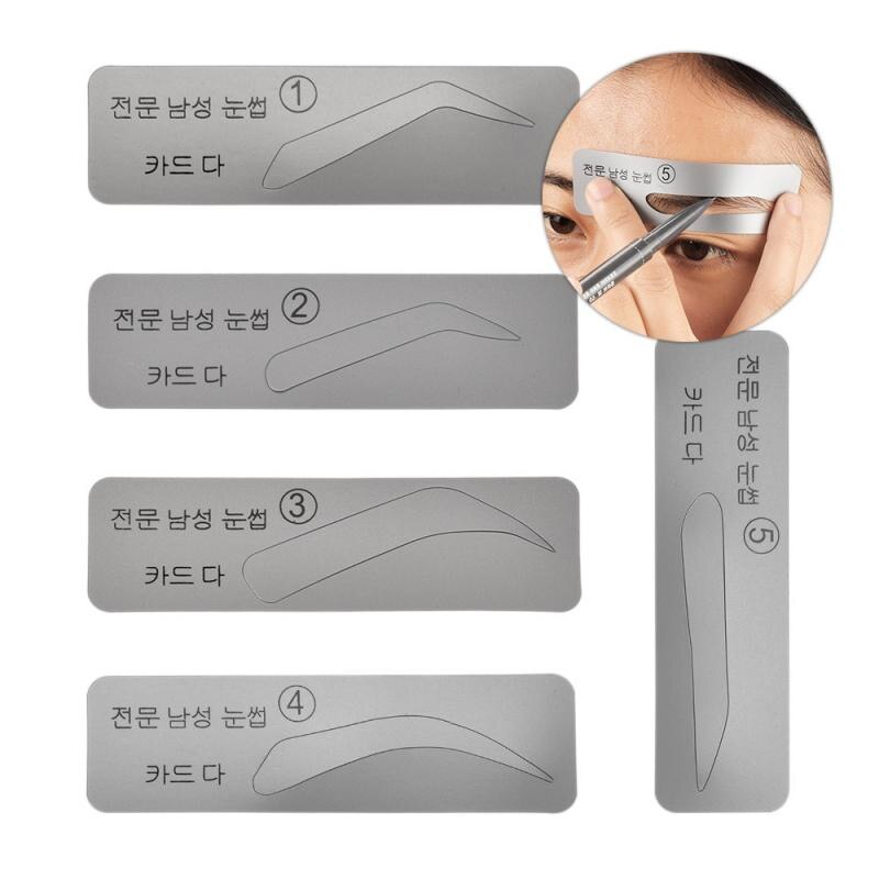 DIY Eyebrow Shaping Template Easy Eyebrow Stencils Reusable Helper Ruler Kit Grooming Card Defining Makeup Tools Accessories