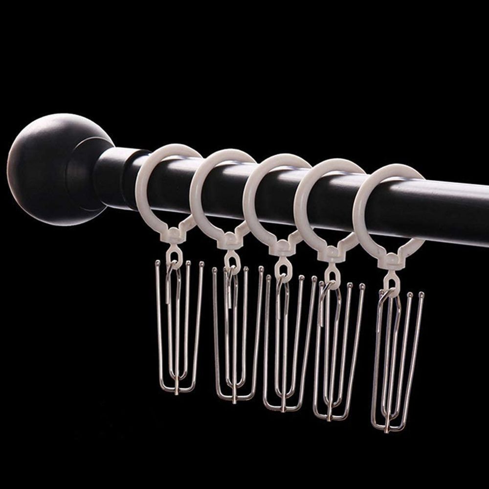 Crochets et épingles pour rideaux plissés, plis croisés, 4 extrémités pour fenêtre, porte, rideau de salle de bain