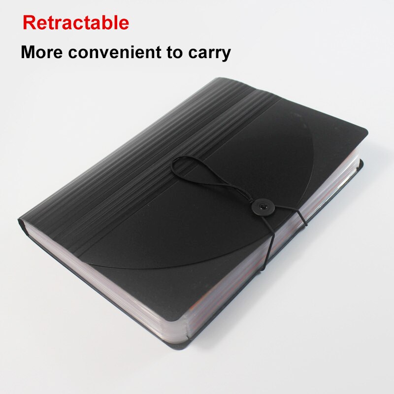 13/24 Pockets Expanding File Folder with Lid Accordion Office Document Organizer DU55