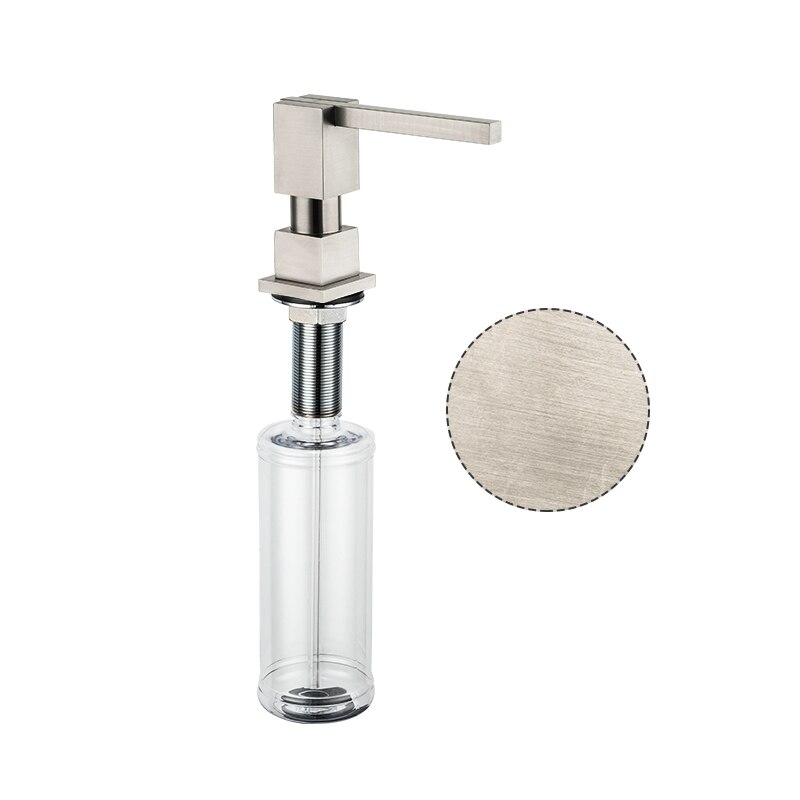 Liquid Soap Dispenser Brass Kitchen Soap Dispensers Square Counter top Dispenser: G404-5