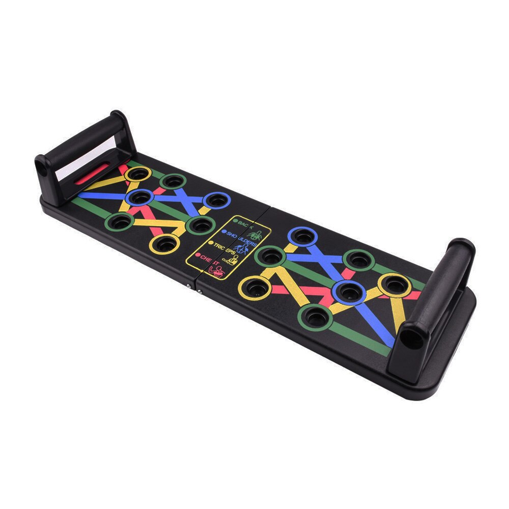 14 in1 Push-up Stand Push Up Rack Board System Fitness Workout Train Gym Exercise Pushup Board System Portable Fitness Equipment: Default Title