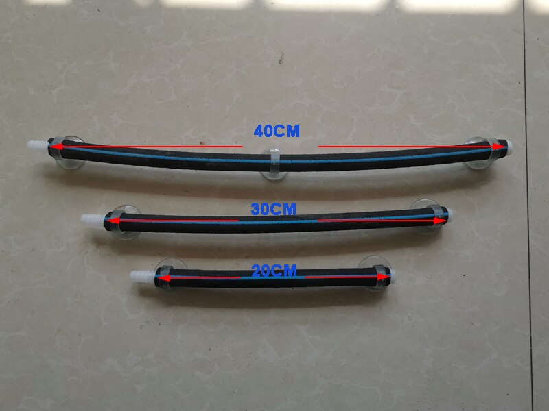 Tube/aérotube pour l'aération de l'air, 20cm/30cm/40cm de longueur 16*10 bulles fines pour petits poissons crevettes étang agriculture