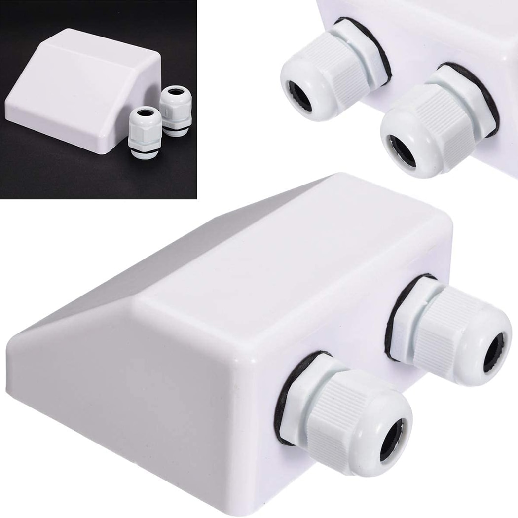 Roof Solar Waterproof Junction Box Panel Wire Double Cable Entry Gland Box Cable Connector For Motorhome Campervan Caravan Boat