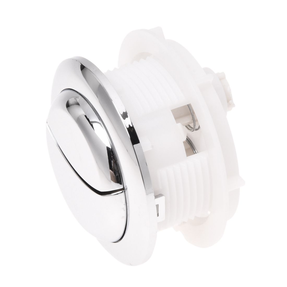 Thread Plastic Round Head Double Push Button Toilet Flush Valve​ 1 1/8"