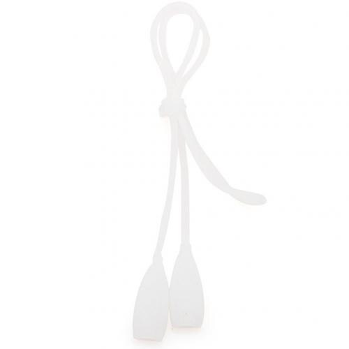 1 Pc Elastische Siliconen Brillen Bandjes Zonnebril Keten Sport Anti-Slip String Bril Touwen Band Koord Holde: White flat Head