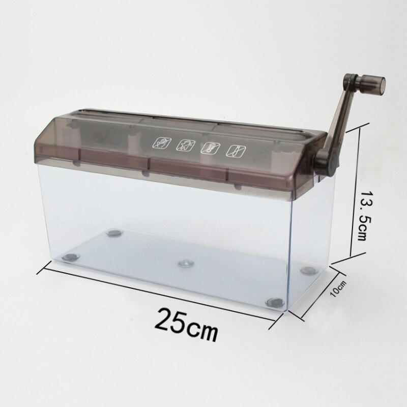Mini Shredder Destroyer Paper Documents Cutting Machine Shredder Manual Hand Paper Shredders Document File Tool For School Off