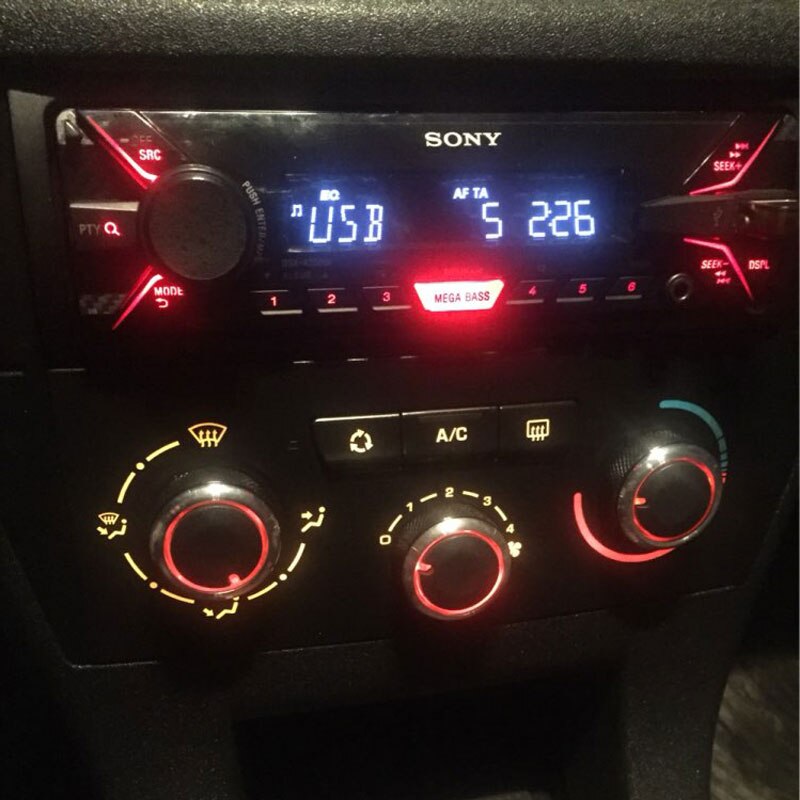 3pcs/set Aluminum Alloy Air Conditioning Knob AC Knob Switch Button Knob For Peugeot 307 CITROEN C4 C-TRIOMPHE