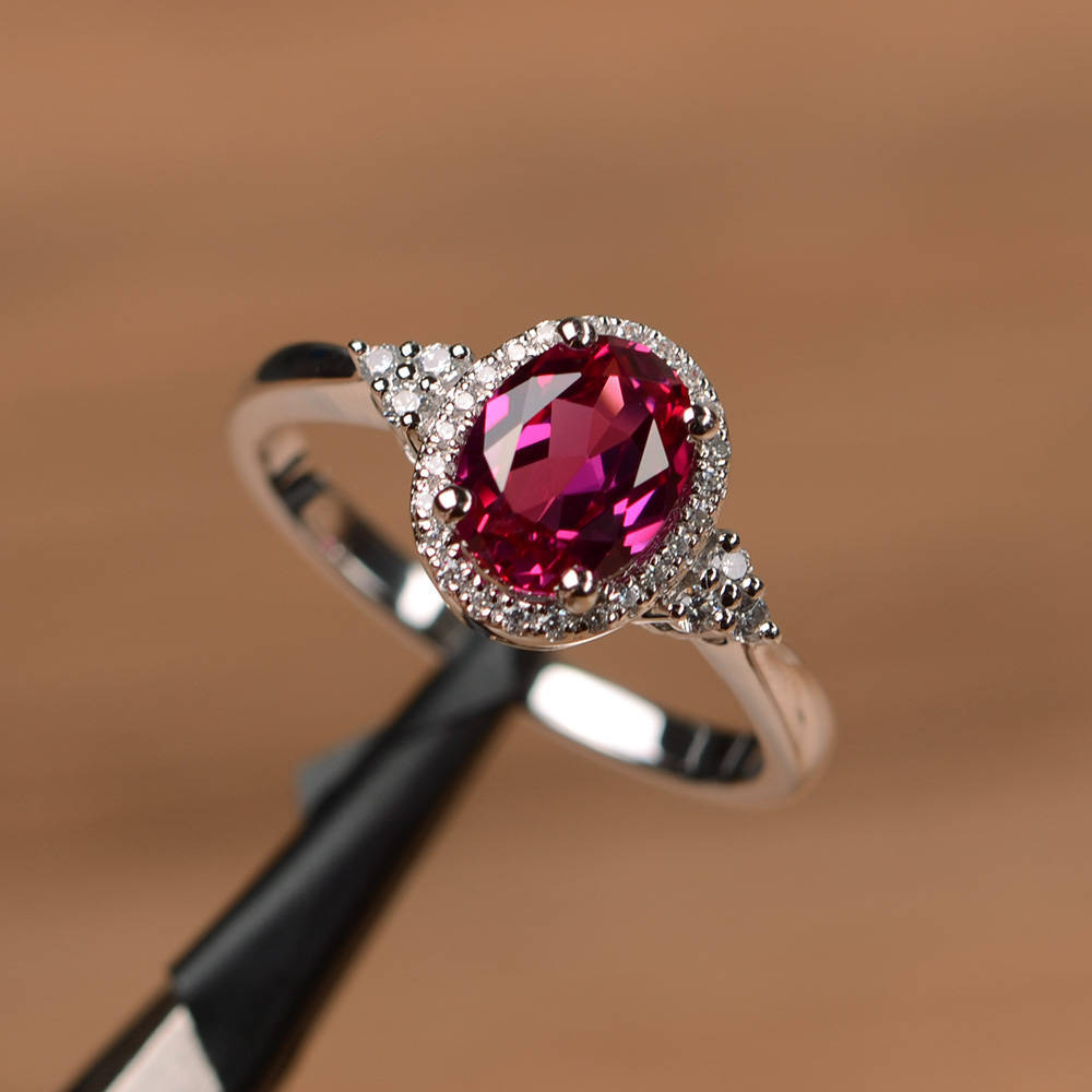 Romantische ring voor geliefden, 925 sterling zilveren rode aaaaa kubieke zirkonia's, koninklijke feesttrouwringen voor vrouwen, vingerjuwelen