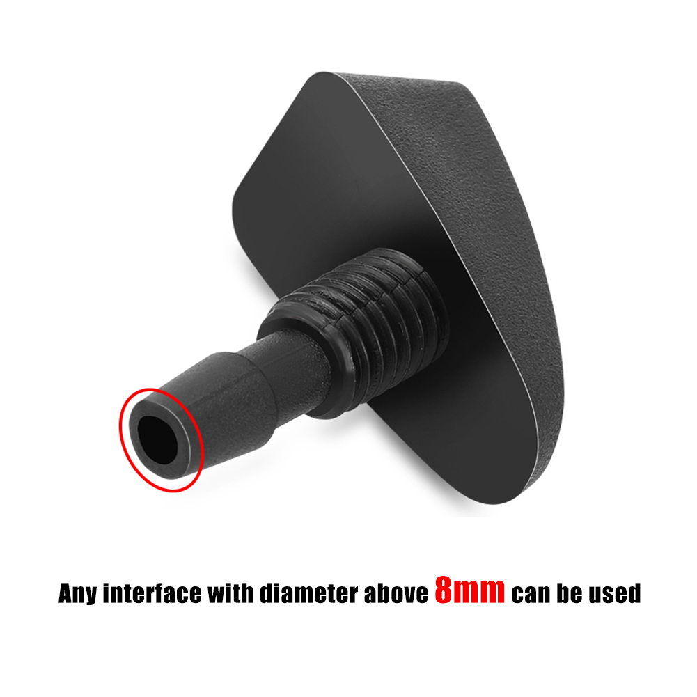 2 teile/satz Auto Universal Frontscheibe Scheiben wischer Düse Jet Sprayer Kits Sprinkler Wasser Lüfter Auslauf Abdeckung Waschmaschine Auslass Einstellung