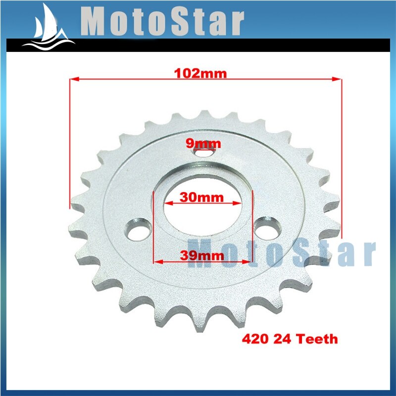 420 24T Rear Sprocket 24 Tooth For HONDA Z50A Z50 Z50R Z50J Monkey Bike