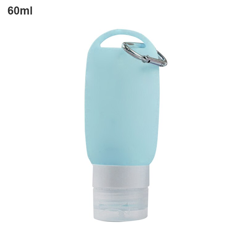 Porte-clés bouteille vide Portable de voyage en plastique et Silicone 38/60ML, Lotion liquide, conteneur violet rechargeable: 04