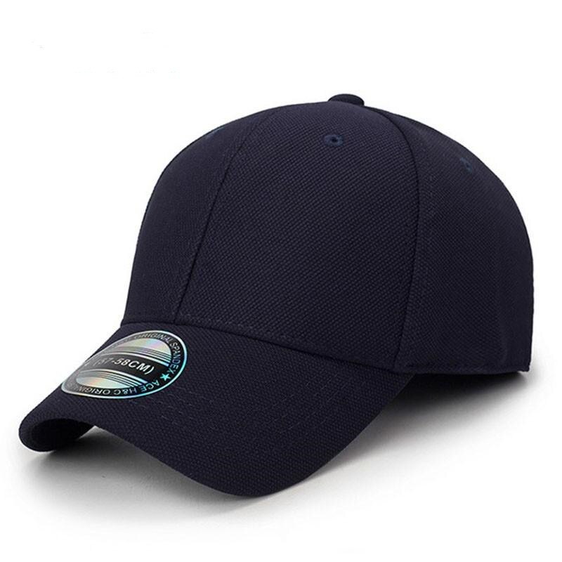 Gorra de béisbol con cierre trasero para hombre y mujer, gorro de camionero ajustado, color negro, para exteriores: Negro