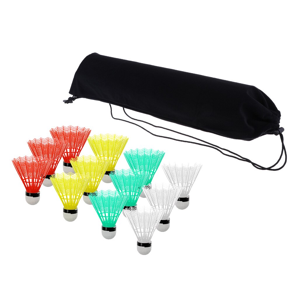 Badminton Racket Soft Cover Racket Case Trekkoord Pack & 12 Shuttles