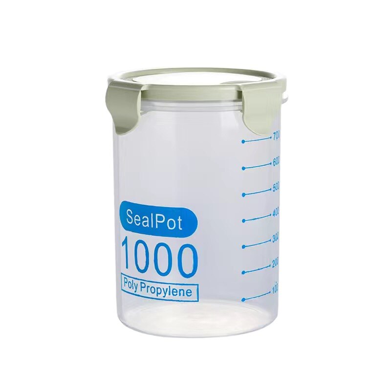 Children's Containers For Powder Baby Food Storage Snacks Cereals Container Mixture Preservation Box Kids Organizer Box Bpa Free: Green 1000ml