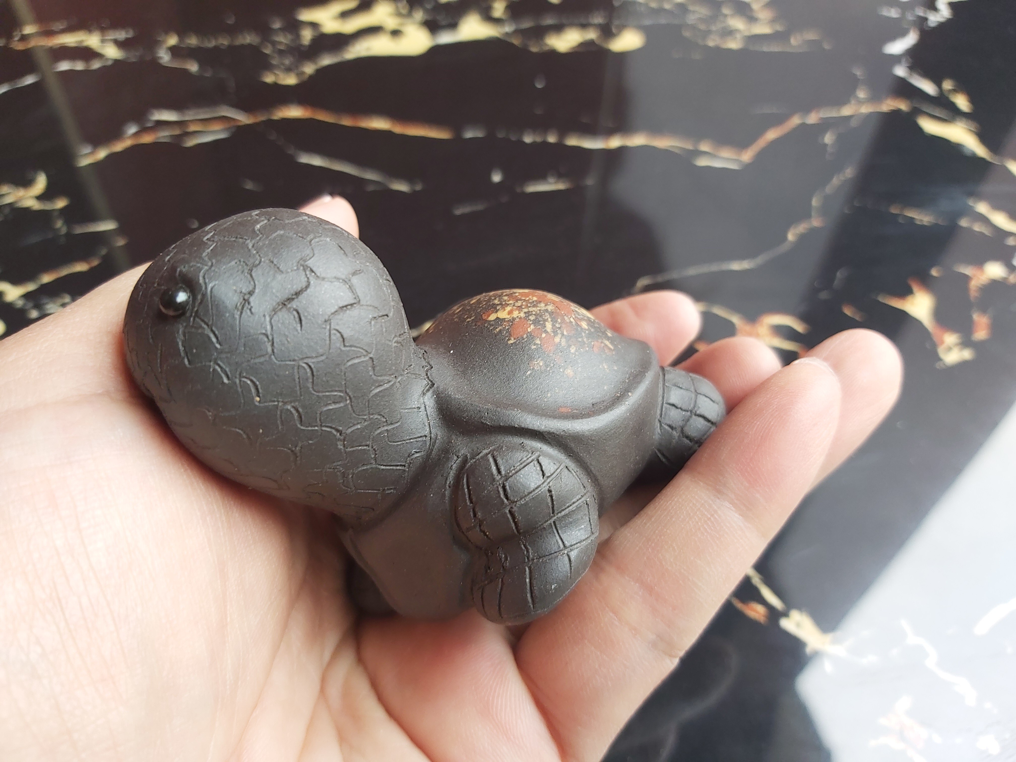 Cute tortoise shell decoration carved carving statues Toy tea pet turtle status sculpture Meditation lovely