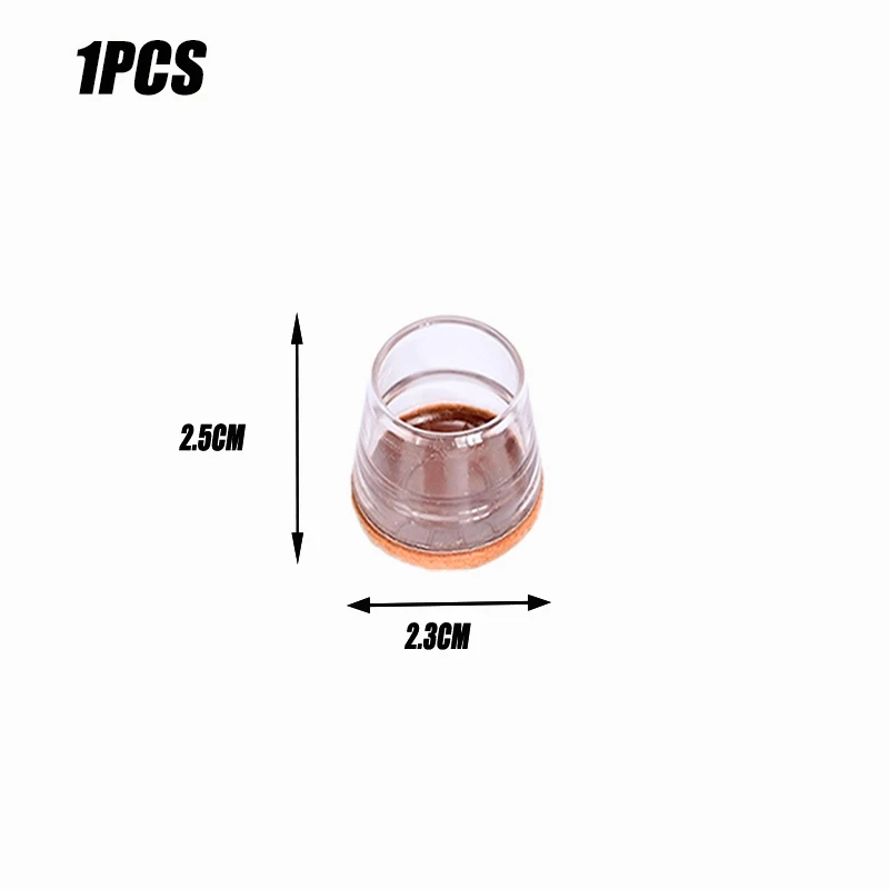 Coussinets de protection coordonnants en caoutchouc pour pieds de chaise, couvre-pieds, meubles, table, intérieur, maison, extérieur, bureau, jardin, 1/4 pièces: En bois