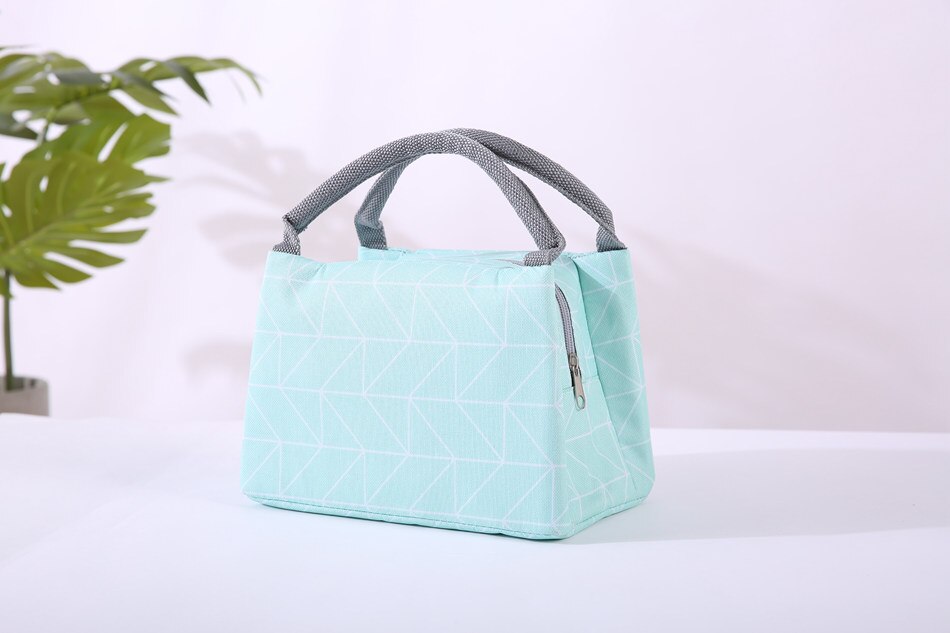 Animal flamingo almoço sacos feminino portátil funcional lona listra isolado comida térmica piquenique crianças refrigerador lancheira saco tote: 4