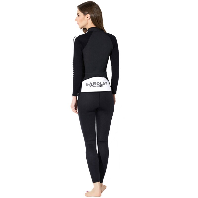 2mm neopreen Ritssluiting Surfen Zwemmen Duikpak Neopreen Rash Guard Snorkelen Spearfishing Water Sport Lange Mouwen Wetsuit