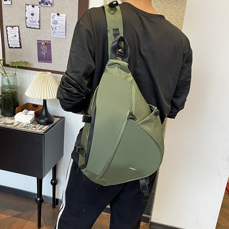 Bolsos bandolera para hombre de gran capacidad, bolso de pecho para hombre, bolso cruzado Unisex de viaje informal, bolso de hombro de almacenamiento de nailon, mochilas para estudiantes