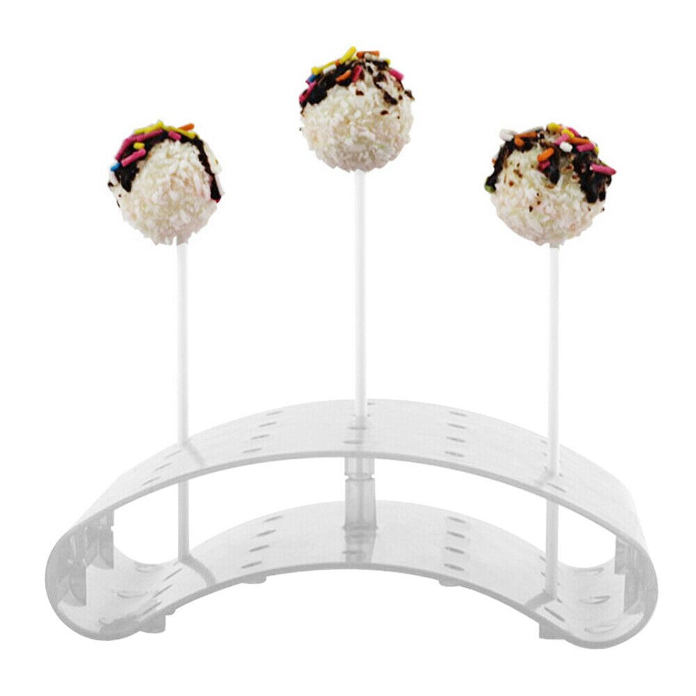20 Gaten Cake Stand Pop Lollipop Stands Cake Display Stand Houder Lolly U-vormige Display Diy Bakvormen Taart Keuken Gadgets: Clear