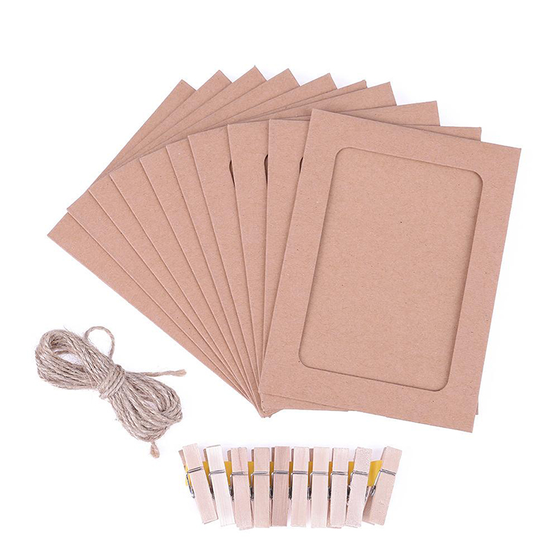 Paper Frame Selling White/Black/Kraft Hanging Paper Photo Frames 3 inc... – Grandado