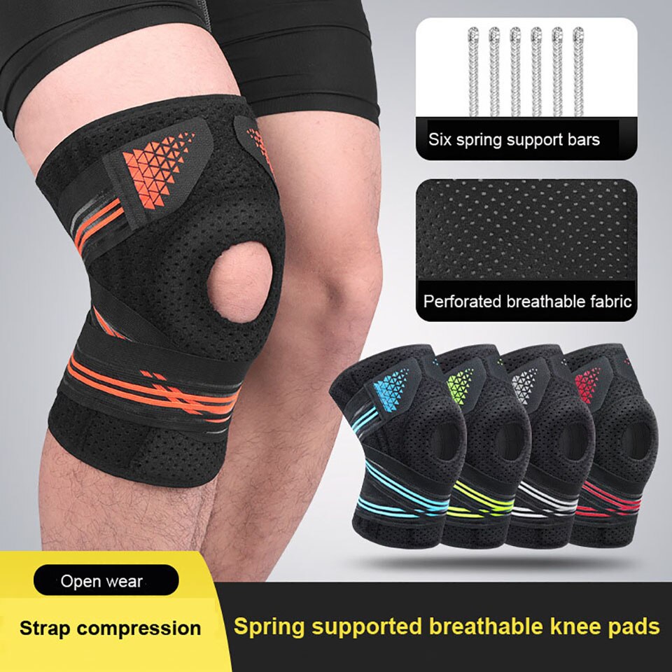 Patellar Protection 1 Pcs Breathable Sports Knee Spring Support Bandag... – Grandado
