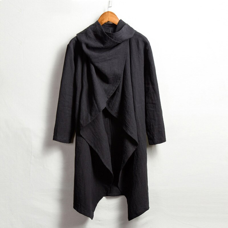 Arabie saoudite dubaï musulmane pour hommes Trench cape Cardigan désert moyen-orient Karftan vêtements islamiques Jubba Thobe: Black / S