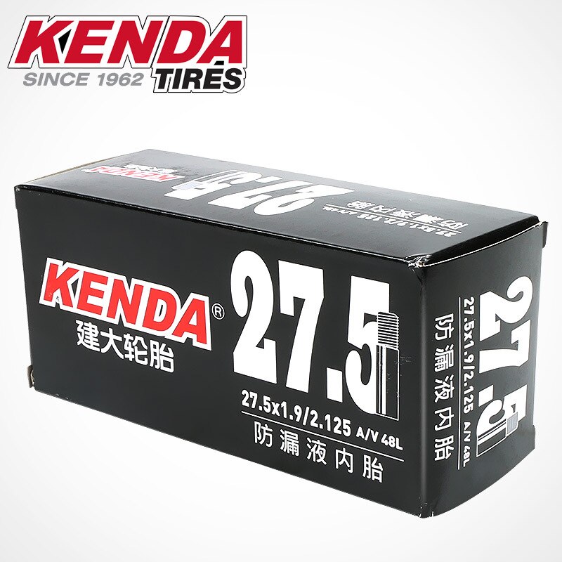 KENDA Tire 26/27. 5x1.9/2.125AV48L bouche de gaz prolongée liquide étanche auto-réparation VTT pièces de vélo de chambre à air
