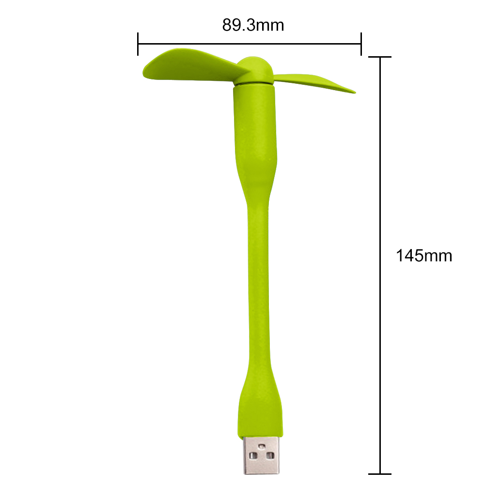USB Small Fan Flexible Bendable Mini Fan For Power Bank Laptop PC Charger Portable Hand Cooling Fans For Computer Summer Gadgets: WHITE