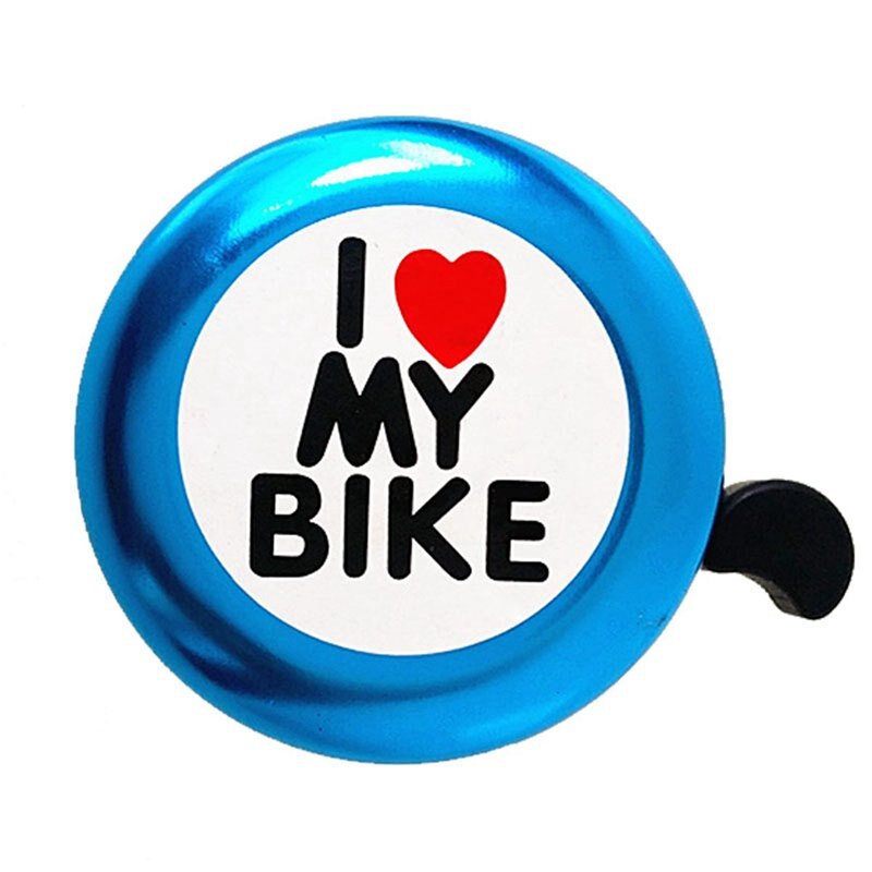 Cykelklokke - 'i like my bike'cykelhorn - højlydt cykelring i aluminium minicykeltilbehør til voksne mænd kvinder børn piger drenge b: Default Title