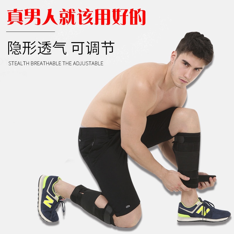 Justerbar ankelvægt støttebøjle rem fortykkelse ben styrketræning stødvagt gym fitnessudstyr 1-6kg kun rem
