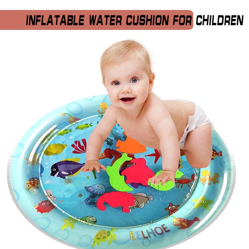 50*50cm Baby Kids Water Play Mat Toy Inflatable Thicken PVC Infant Tummy Time Playmat Toddler Activity Play Water Mat for Babies