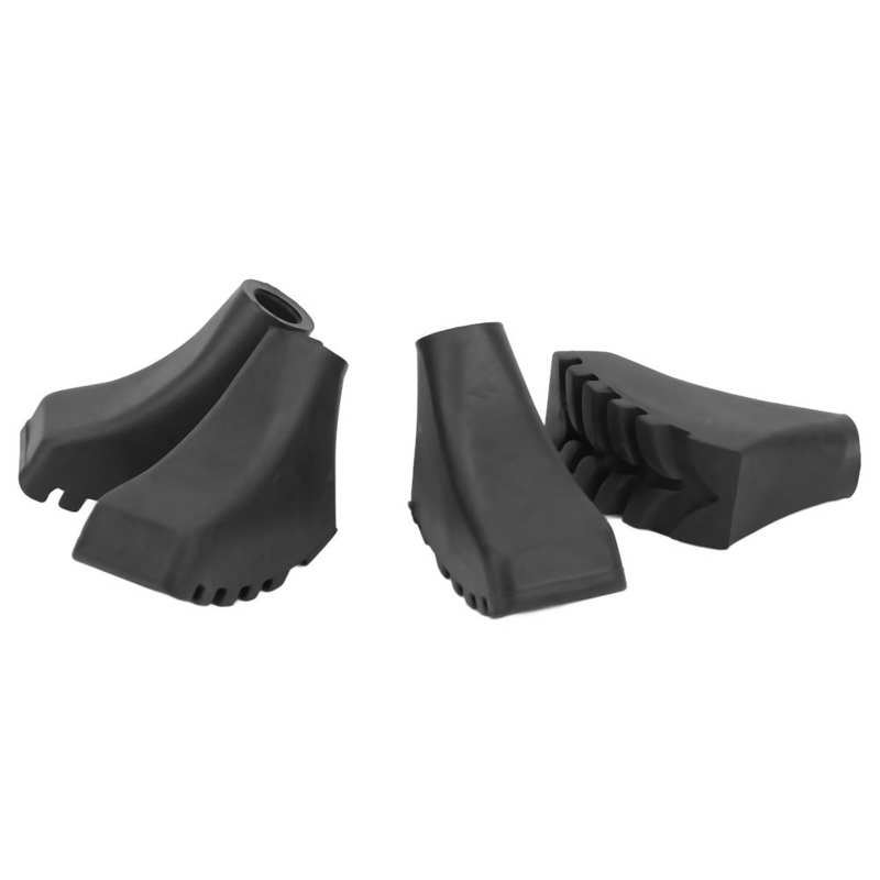 4Pcs Trekking Pole Tips Rubber Vervanging Tip Protectors Voor Wandelstokken Met 12Mm Gat Diameter Wandelen Accessoires