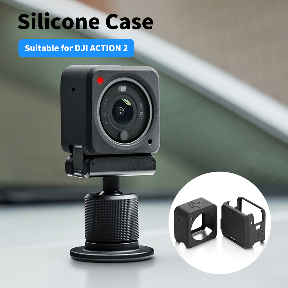 Silikonhülle zum schutz vor staub und staub für dji action 2, passend für dji osmo action 2 dual-screen-kombinationskamera.