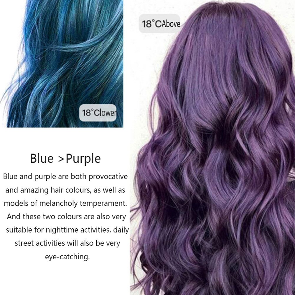 Temperature Color Changing Hair Dye Disposable Styling Tool Quick Drying for Home Salon SCI88