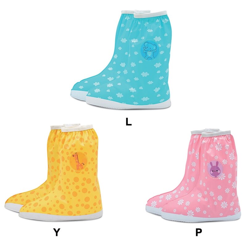 Baby Kid Kinderen Regen Schoenen Cover Leuke Waterdichte Laarzen Antislip Overschoenen Herbruikbare