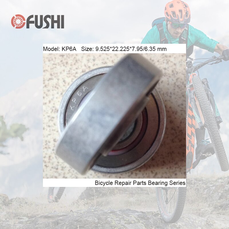 Rodamiento máximo KP6A, 9.525x22.225x6,35/7,95mm (1 pieza), bolas completas, pivote de suspensión de bicicleta, piezas de reparación, rodamientos de bolas