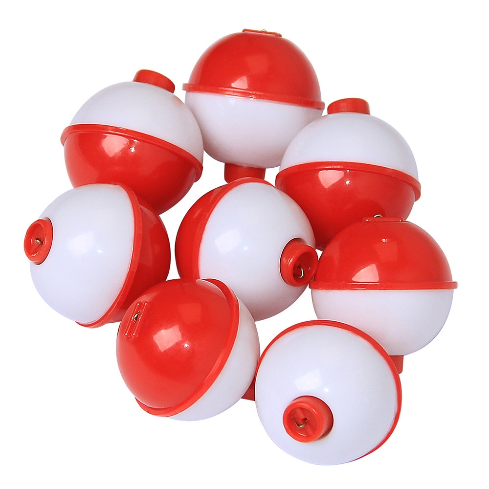 Hyaena 5 piezas flotador de pesca Bobbers Snap plástico duro Botón de empuje mar pesca redondo boya flotador Bobber
