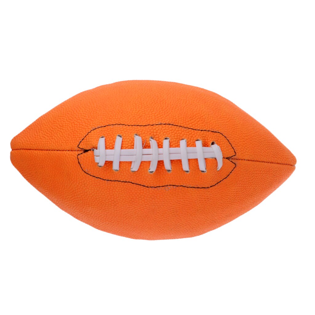Orange no .9 standard amerikansk fotboll boll för sport träning träna rugby boll