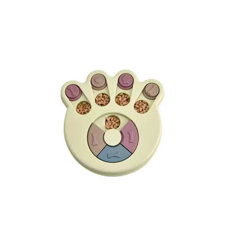 Jouets Puzzle pour chiens, mangeoire lente interactive, augmentation des chiots, distributeur de nourriture IQ, manger lentement, bol antidérapant, jeu d'entraînement pour animaux de compagnie, chat et chiens: Violet