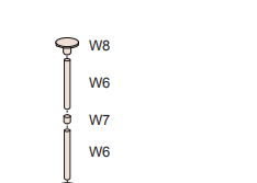 Cat Tree Condo Scratcher Posts Cat Towel Parts Post Replacement Post: AMT0038 w6x2 w7 w8